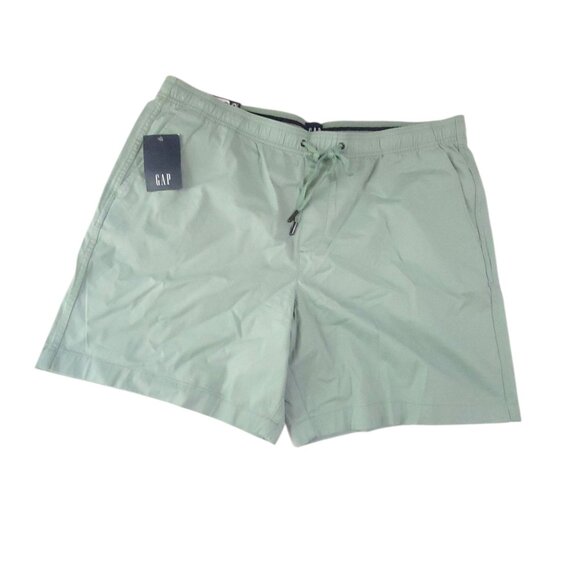 Gap Mens Granite Green Drawstring Shorts XXL 98% Cotton 2% Spandex Casual Elasti - Picture 2 of 16